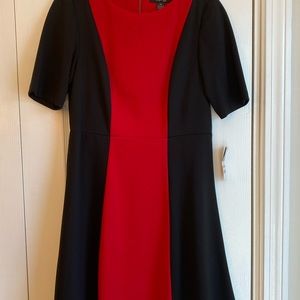 NWT black and red panel dress